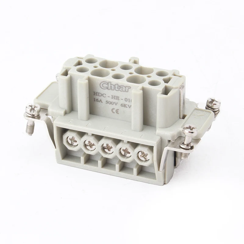 M/F 10 tűs betét nagy teljesítményű csatlakozó